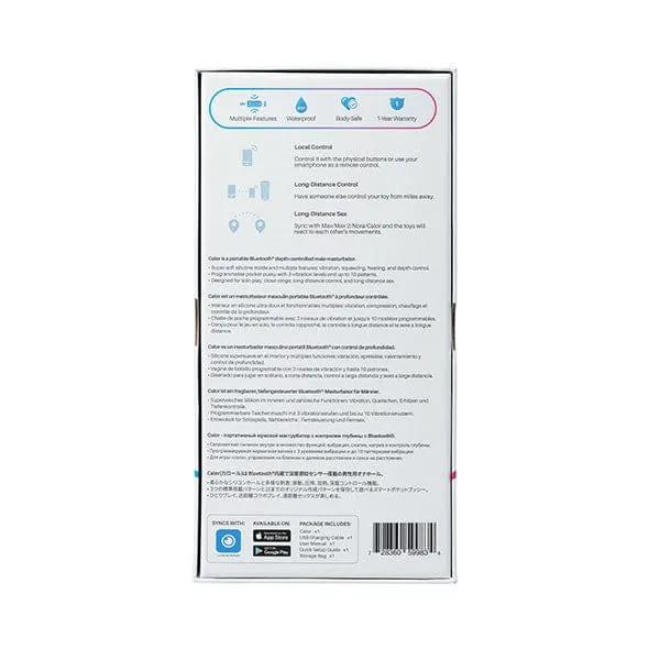 Lovense - Calor App-Controlled Warming Male Masturbator (Black)