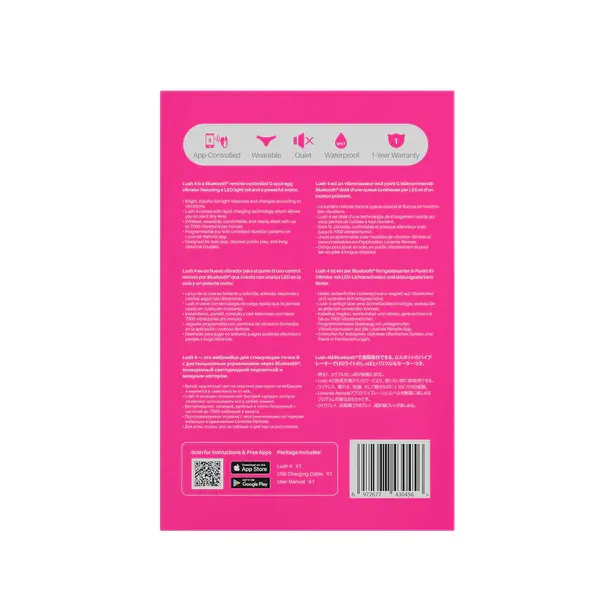 Lovense Lush 4 Bluetooth G-Spot Egg Vibrator