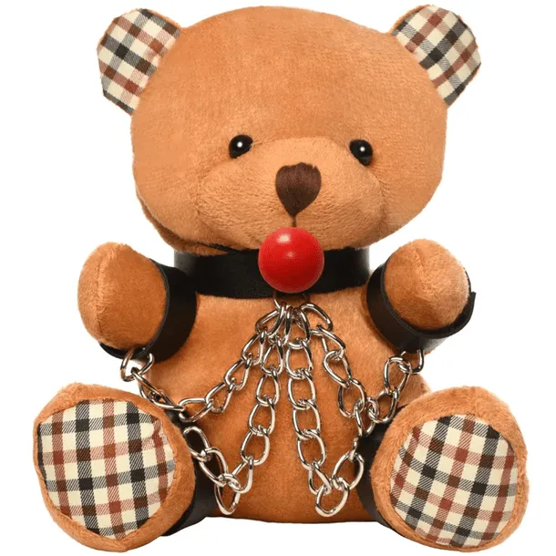 Master Series Gagged Bondage Teddy Bear Plush