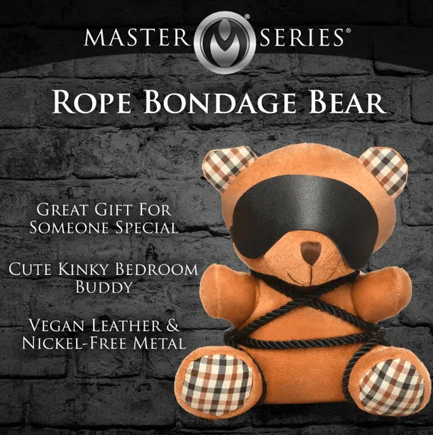 Master Series Rope Bondage Teddy Bear Plush