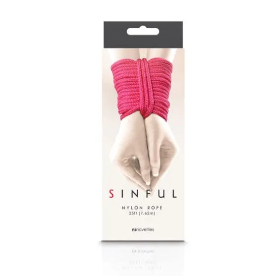 NS Novelties - Sinful Nylon Bondage Rope 25ft