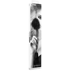 Ouch Black & White Crop with Feather Tickler by Shots