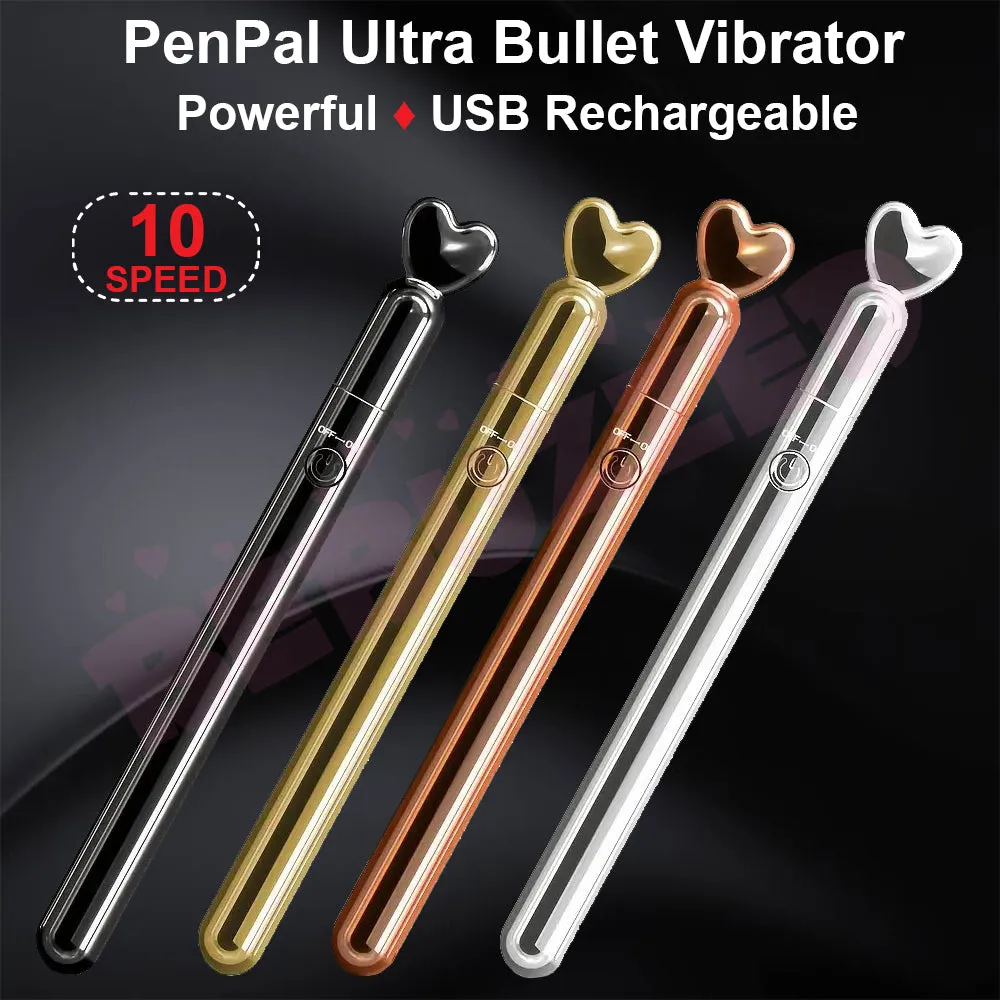 PenPal Bullet Vibrator POWERFUL Clitoral Stimulator G-Spot Anal Massager USB