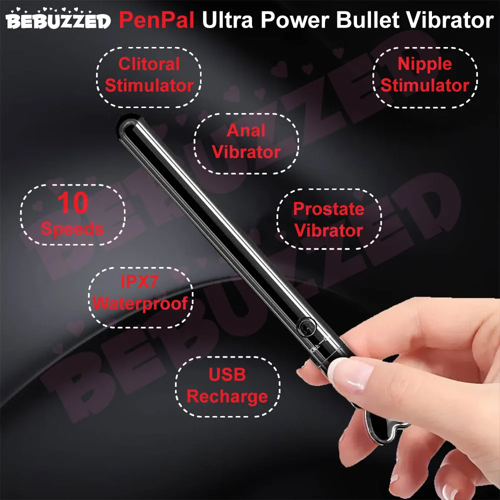 PenPal Bullet Vibrator POWERFUL Clitoral Stimulator G-Spot Anal Massager USB
