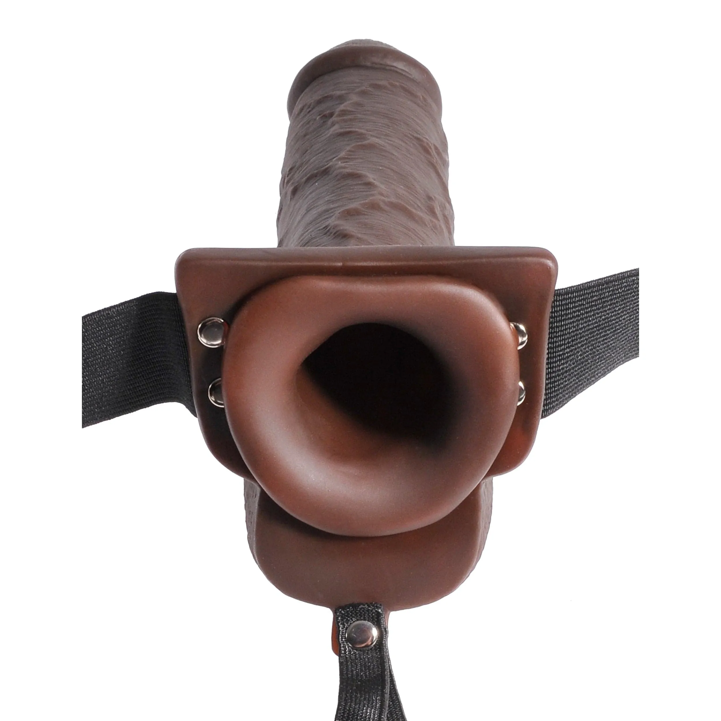 Pipedream - Fetish Fantasy Series Hollow Squirting Strap On Dildo with Balls 9 (Brown)