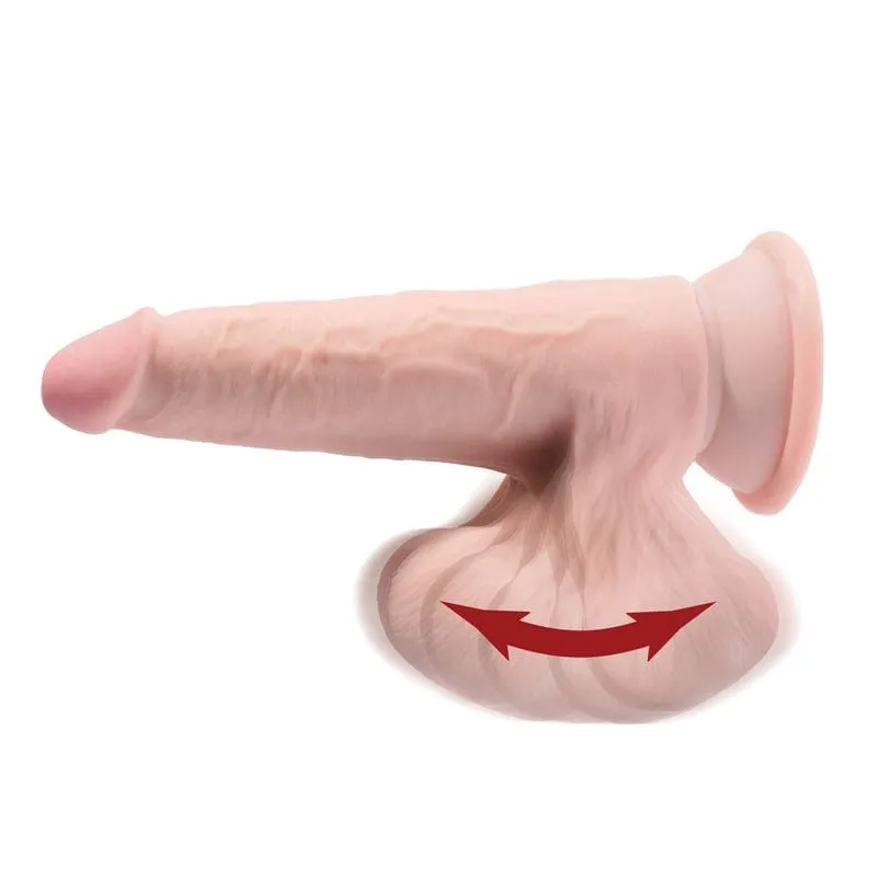 Pipedream Products King Cock Plus 6 Triple Density Cock With Swinging Balls