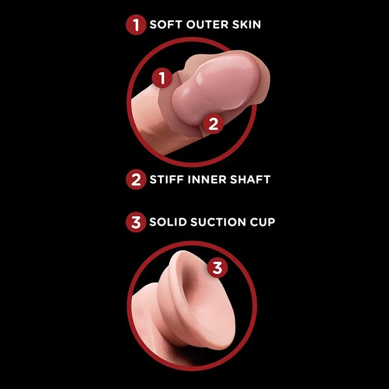Pipedream Products King Cock Plus 8 Triple Density Cock With Swinging Balls