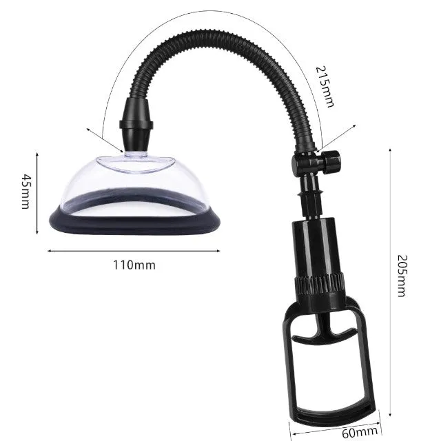 Pompă vaginală LOVING JOY Pussy Pump. pentru stimularea zonei intime feminine. transparentă