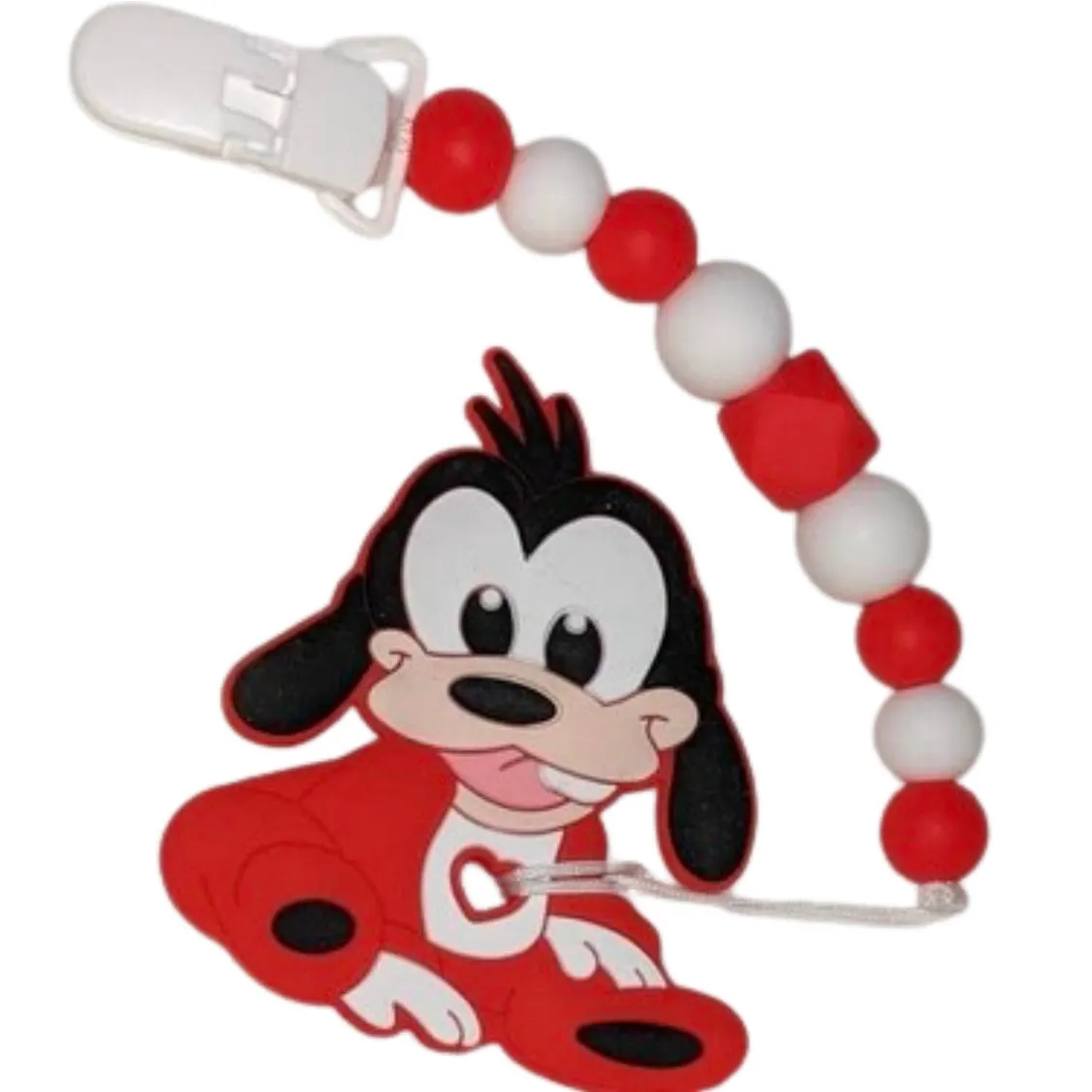 Puppy Variety Silicone Teether Chewing Toy Pacifier Clip