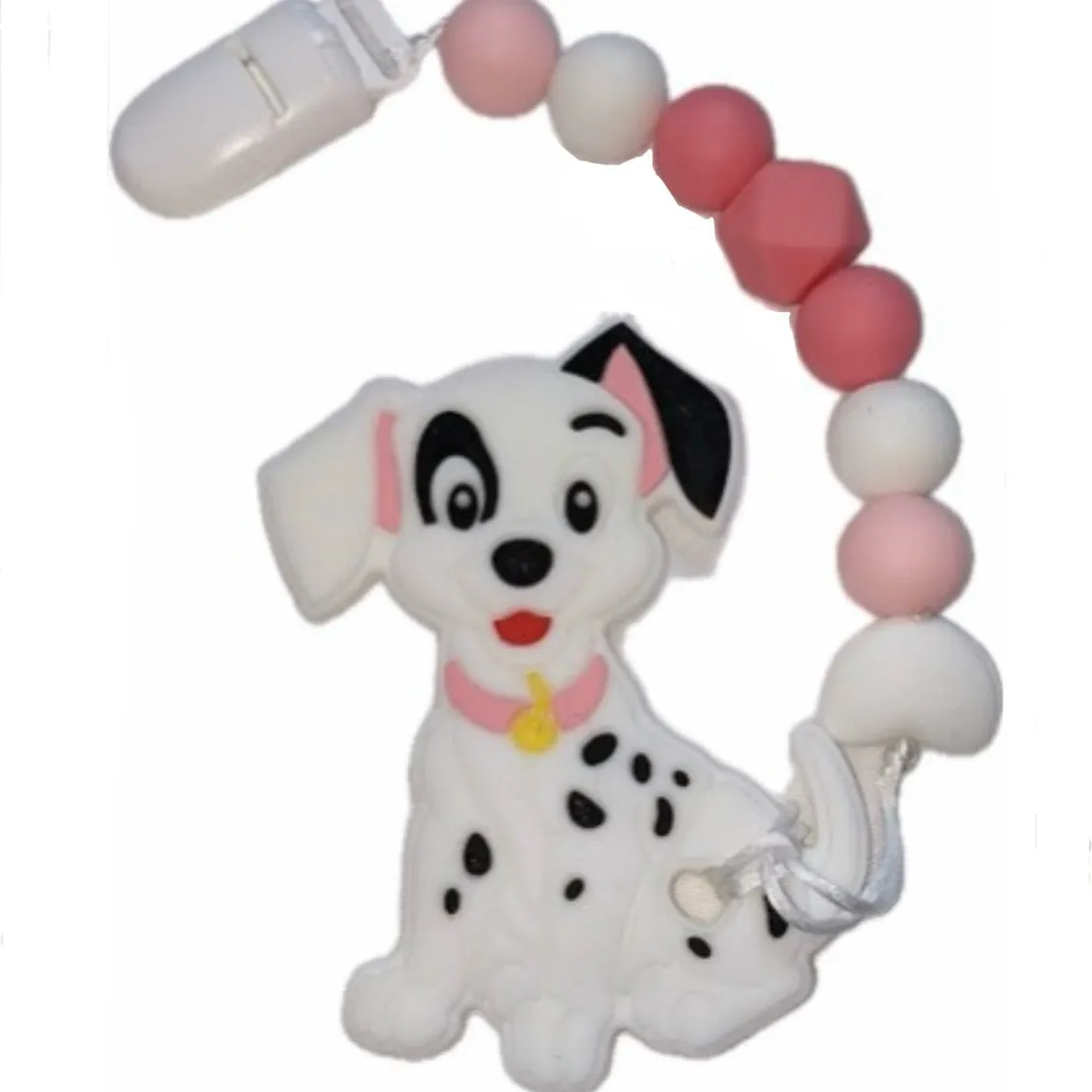 Puppy Variety Silicone Teether Chewing Toy Pacifier Clip