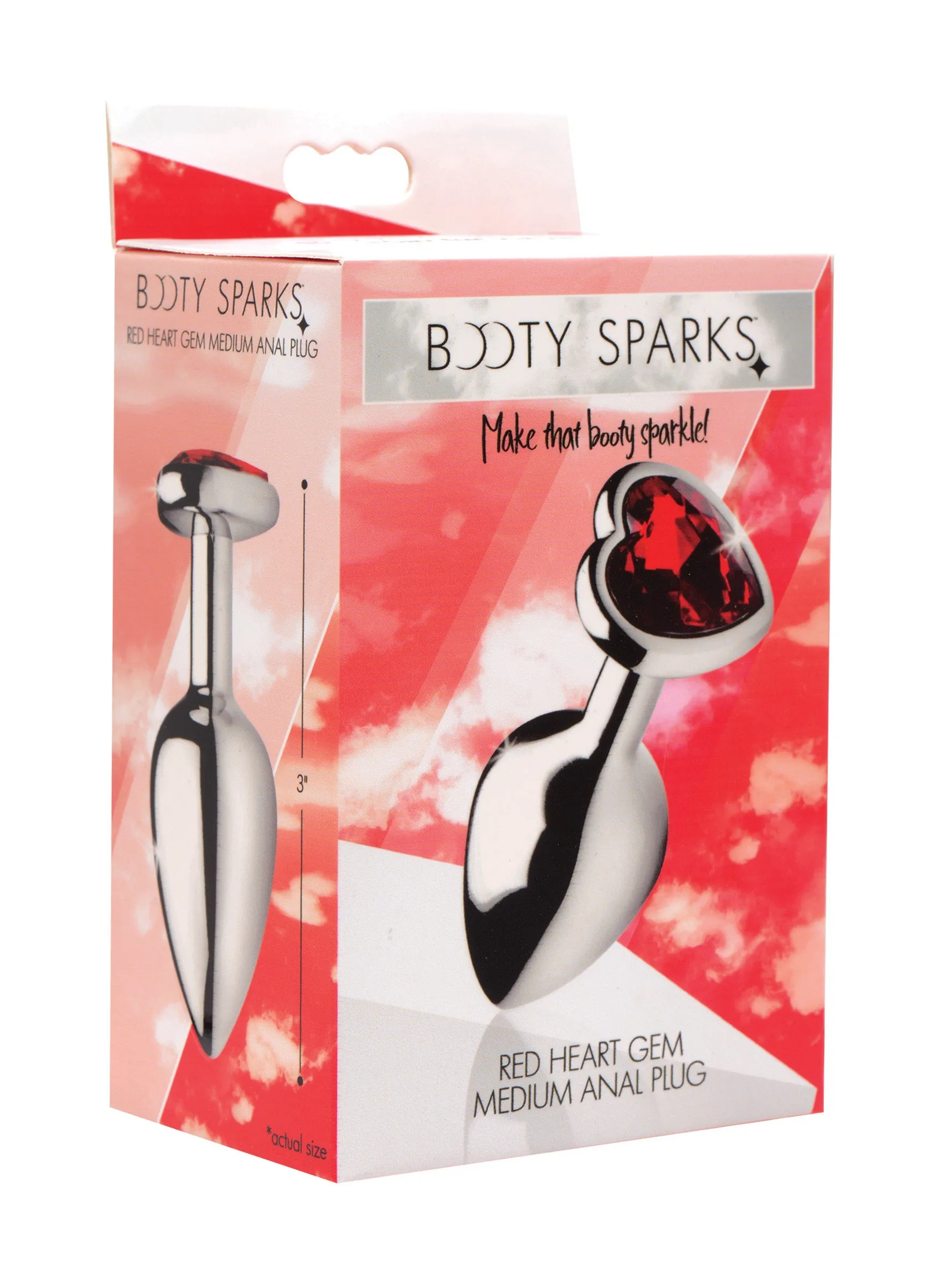 Red Heart Gem Anal Plug
