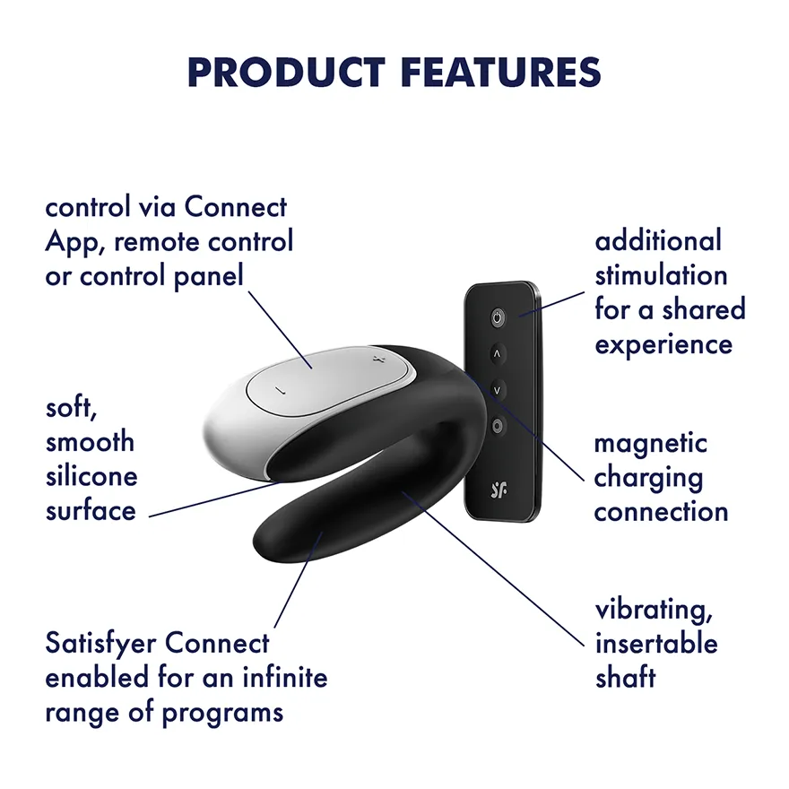 Satisfyer - Double Fun App-Controlled Couple's Vibrator with Remote Control