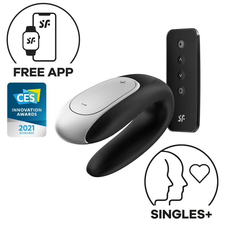 Satisfyer - Double Fun App-Controlled Couple's Vibrator with Remote Control