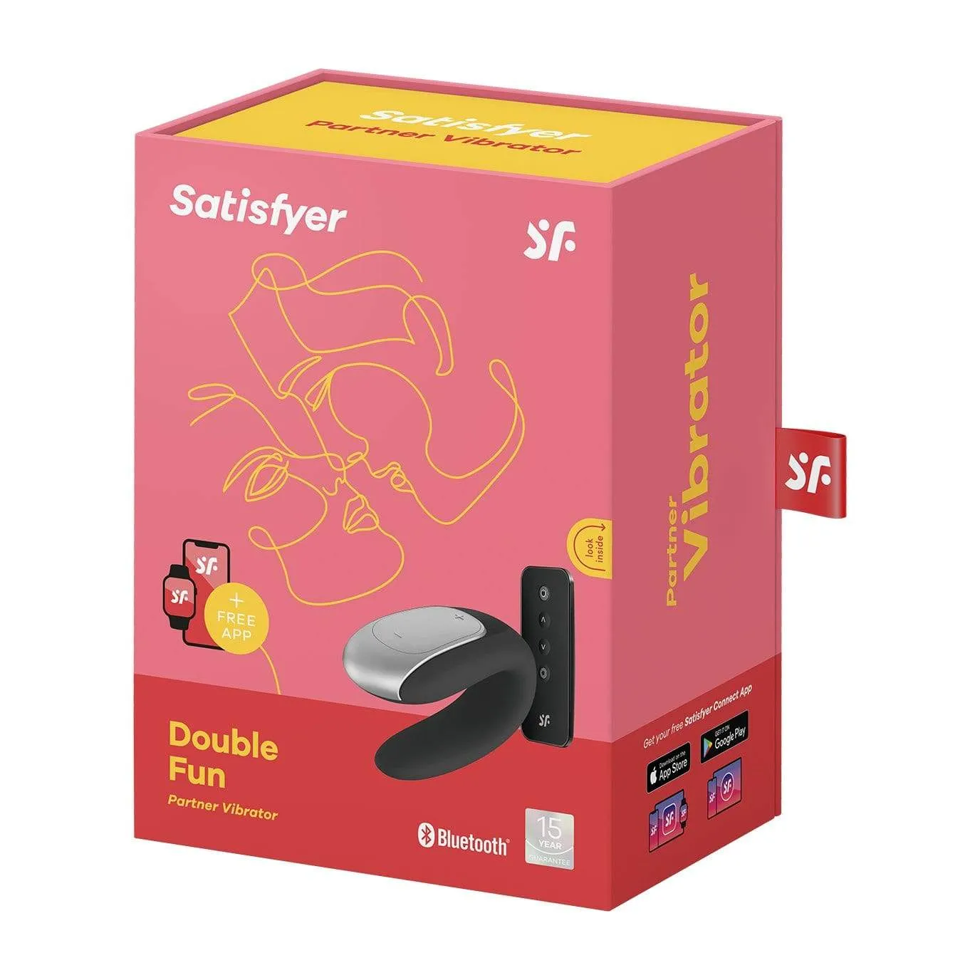 Satisfyer - Double Fun App-Controlled Couple's Vibrator with Remote Control
