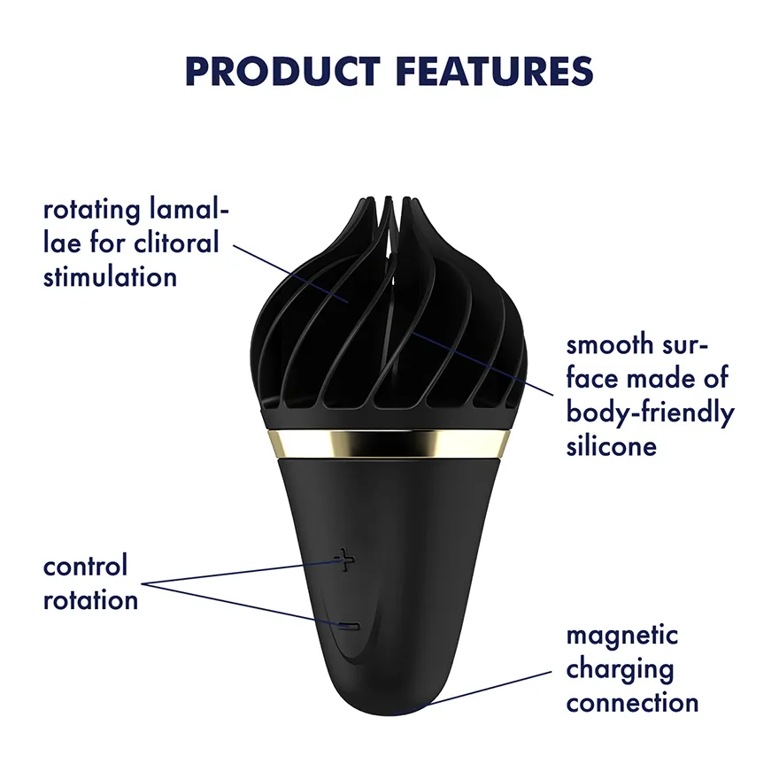 Satisfyer Sweet Treat Spinnator Black