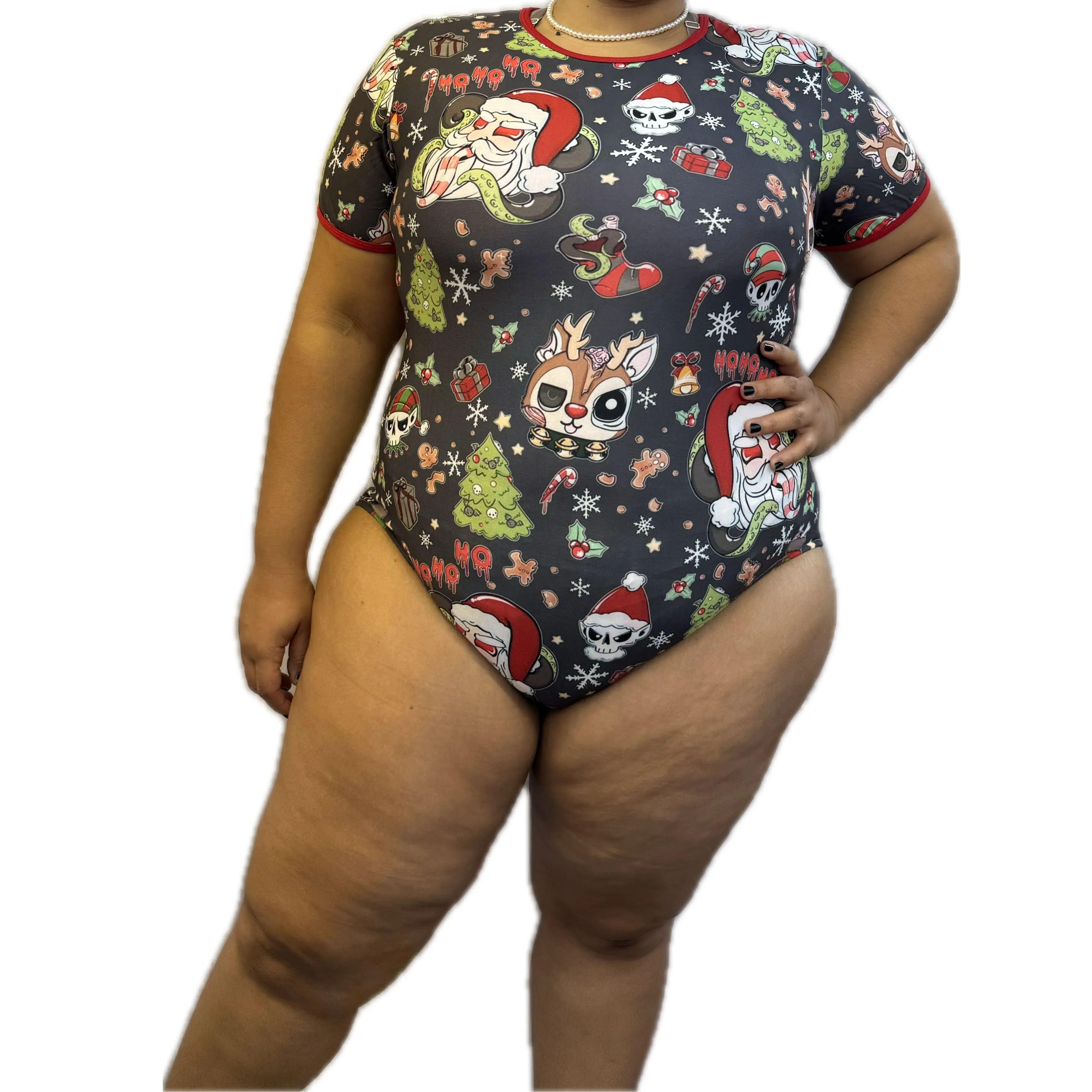Scary Christmas Santa Bodysuit