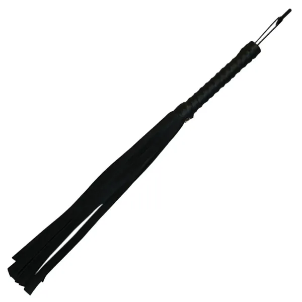 Sex and Mischief Black Faux Leather Flogger