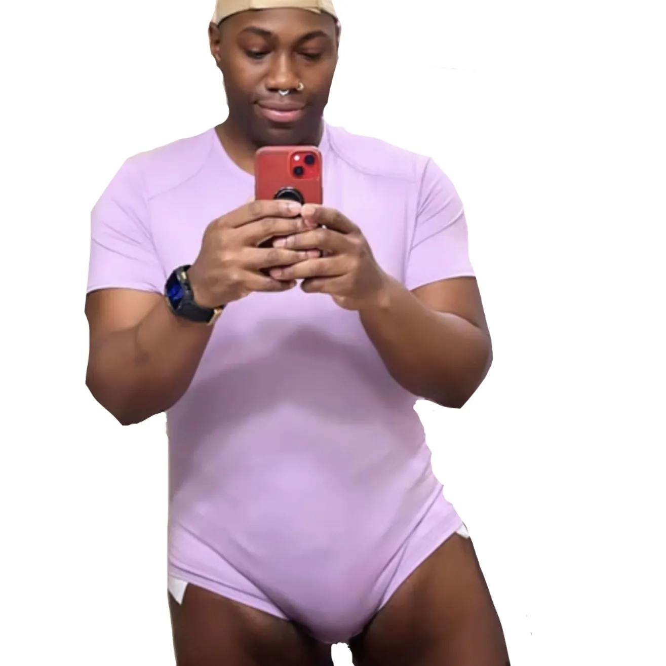 Soft Purple Cotton Bodysuit