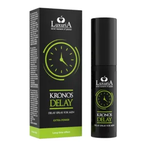 Spray LUXURIA Kronos Delay. cu aloe vera. pentru întârzierea ejaculării și performanțe sexuale îmbunătățite. 20 ml