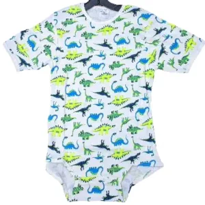 Squishyabdl Neon Dino Cotton Bodysuit