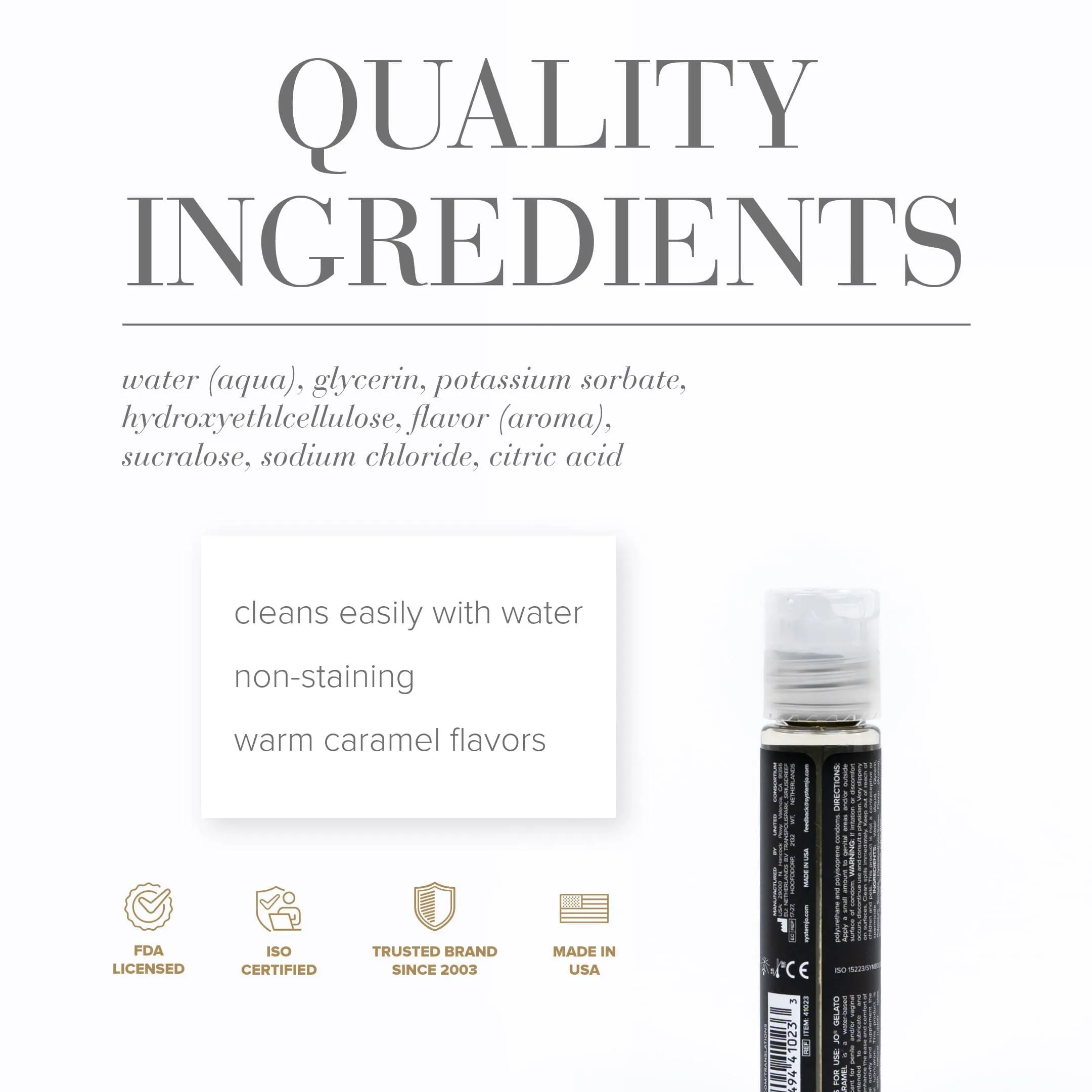 System JO Gelato Salted Caramel Flavored Lube