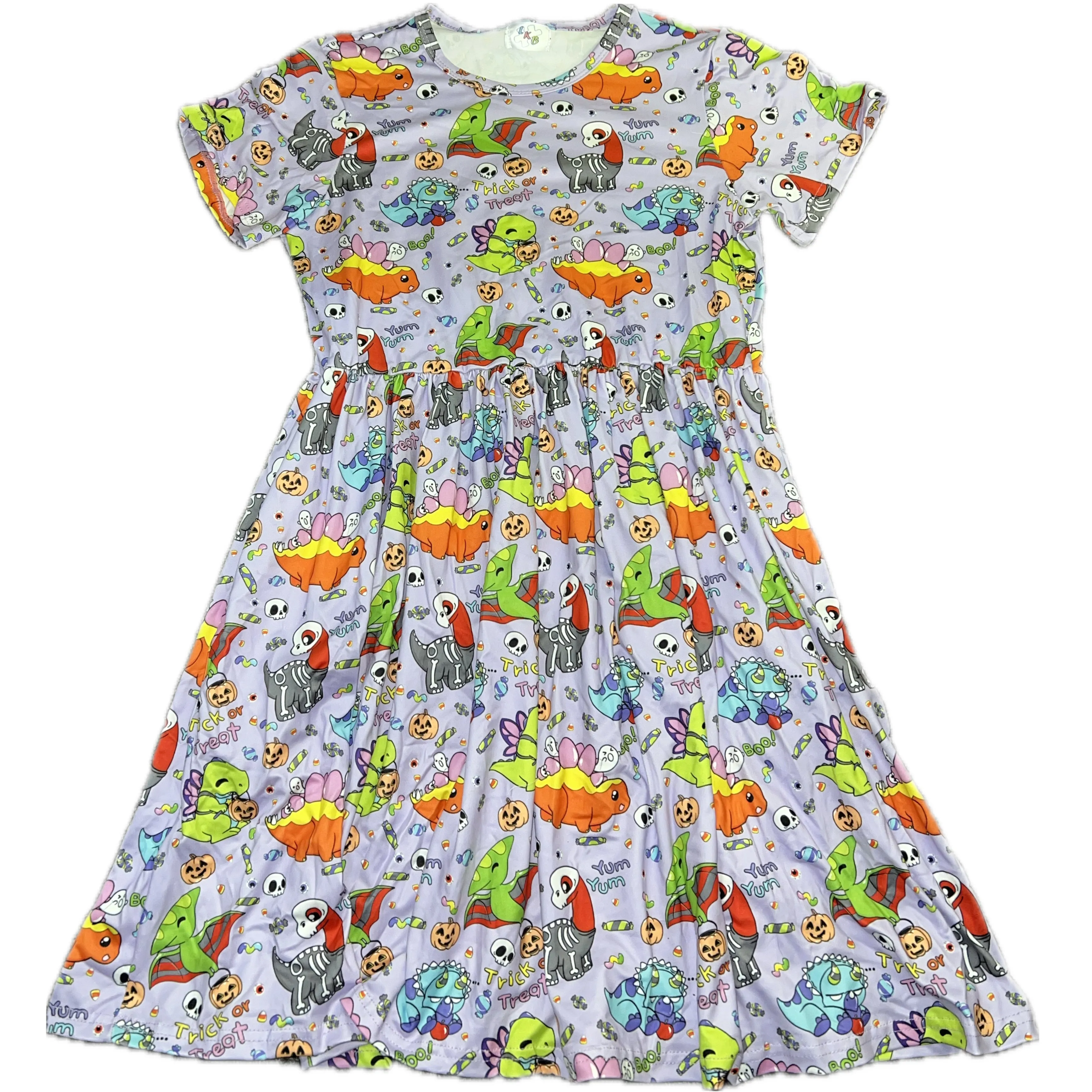 Trick or Treat Dino Halloween Dress