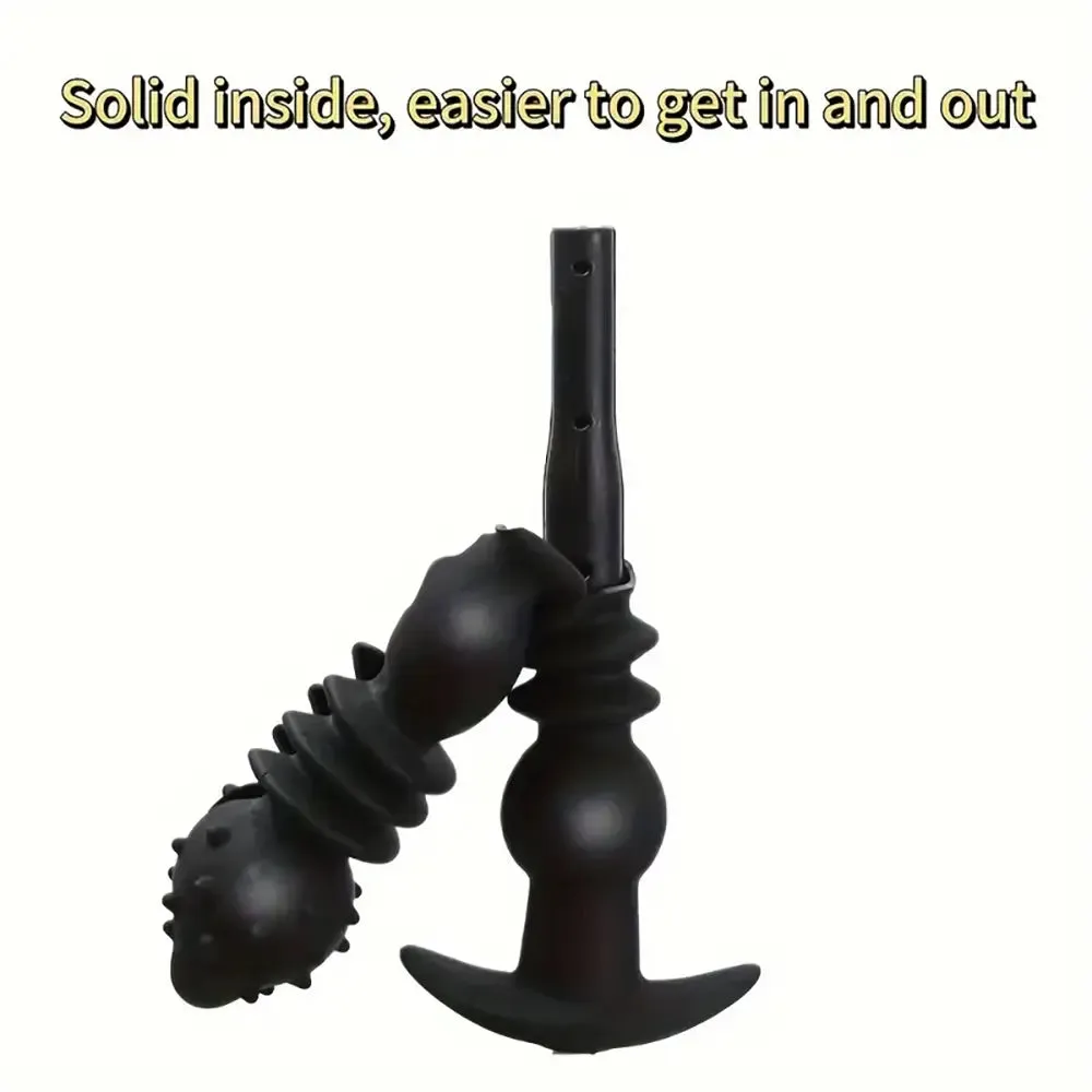Valve Stretch Silicone Inflatable Anal Plug Adjustable Anal Balloon Pump