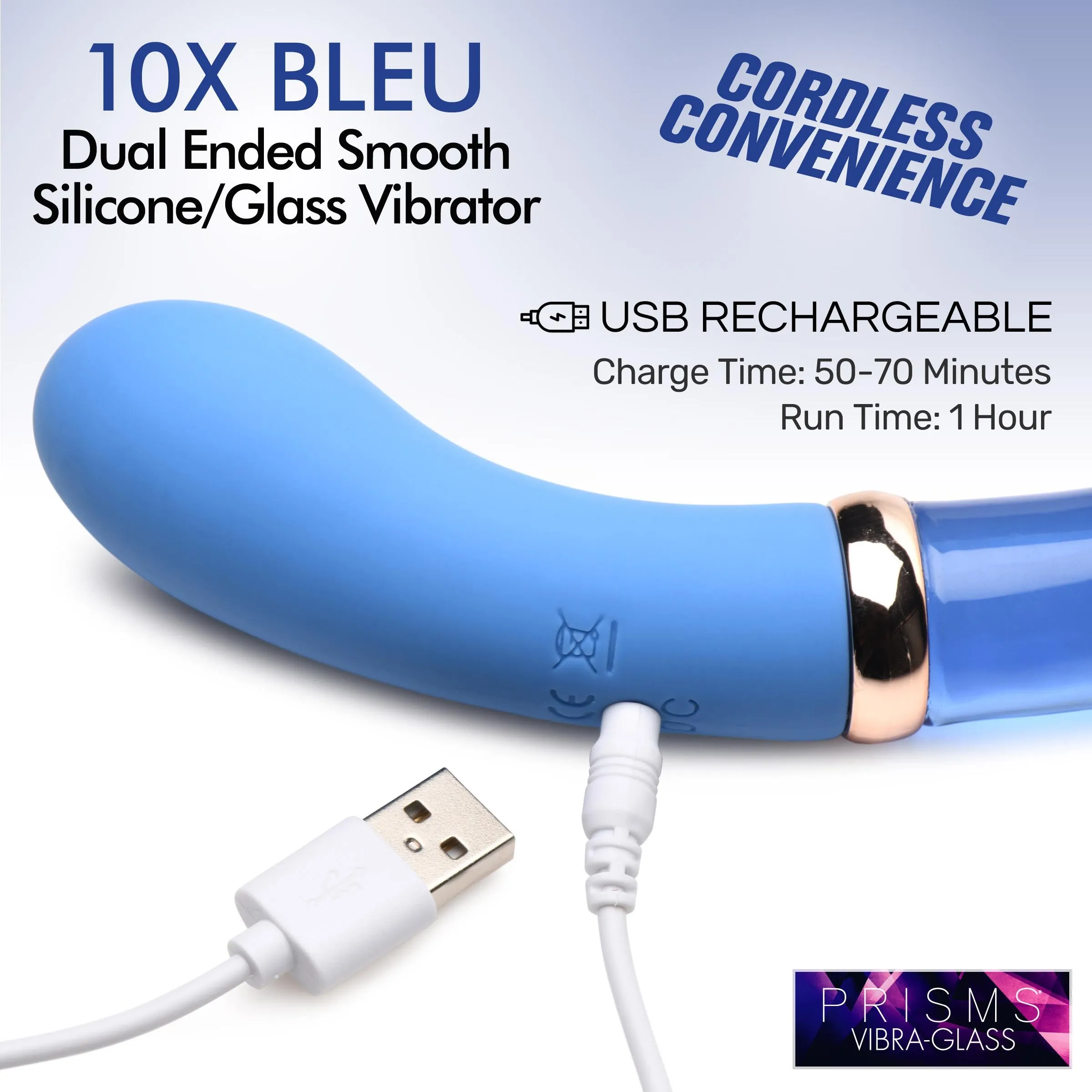 Vibra-Glass Dual Ended G-Spot Vibrator