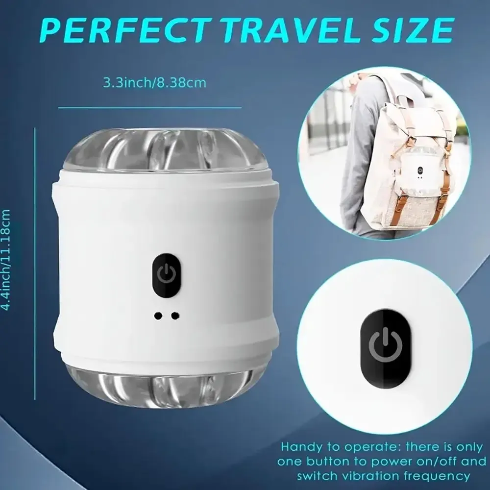 Vibrating Magnetic Suction Double Pass Training Masturbator