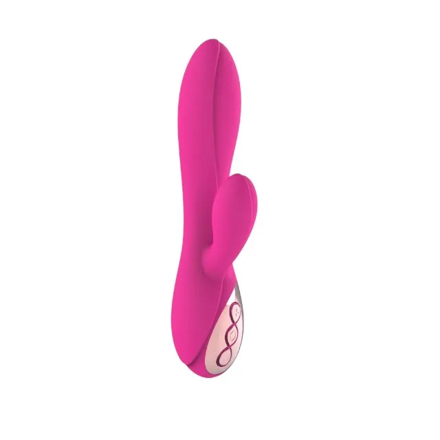 Vibrator rabbit TOYZ4LOVERS Elegance Restless Boy. pentru clitoris și punctul G. cu vibrații multiple. 18.5 cm. roz