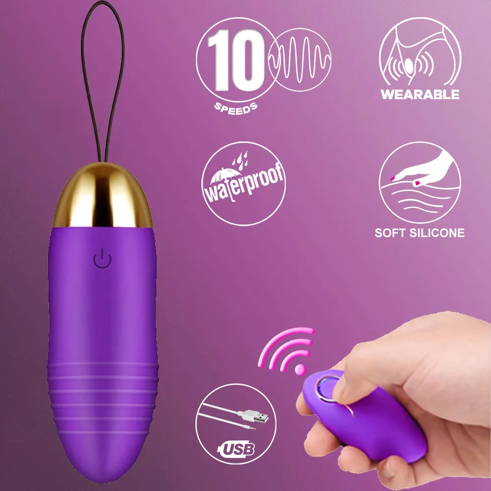 Wireless Vibrating Egg Wearable G-Spot Vibrator Kegel Exerciser Bullet Sex Toy